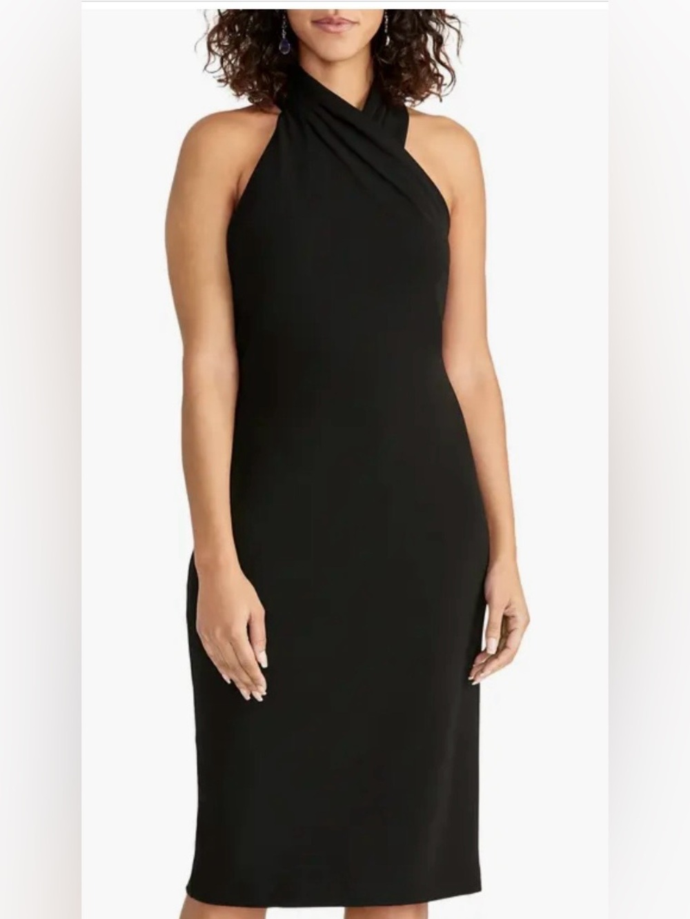 Rachel Roy Black Halter Neck Women's Dress